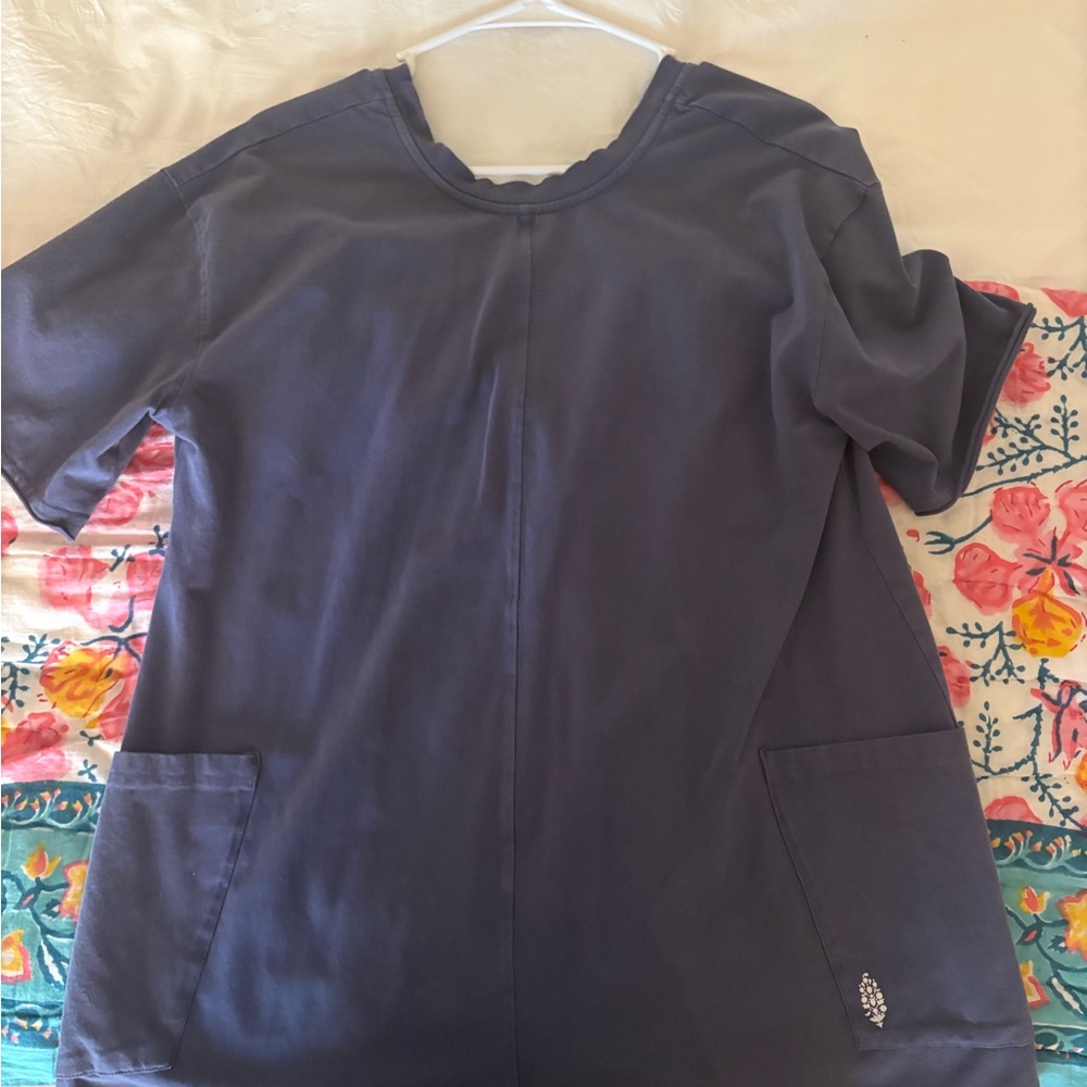 FP Movement by Free People Gray Hot Shot Tee Romper